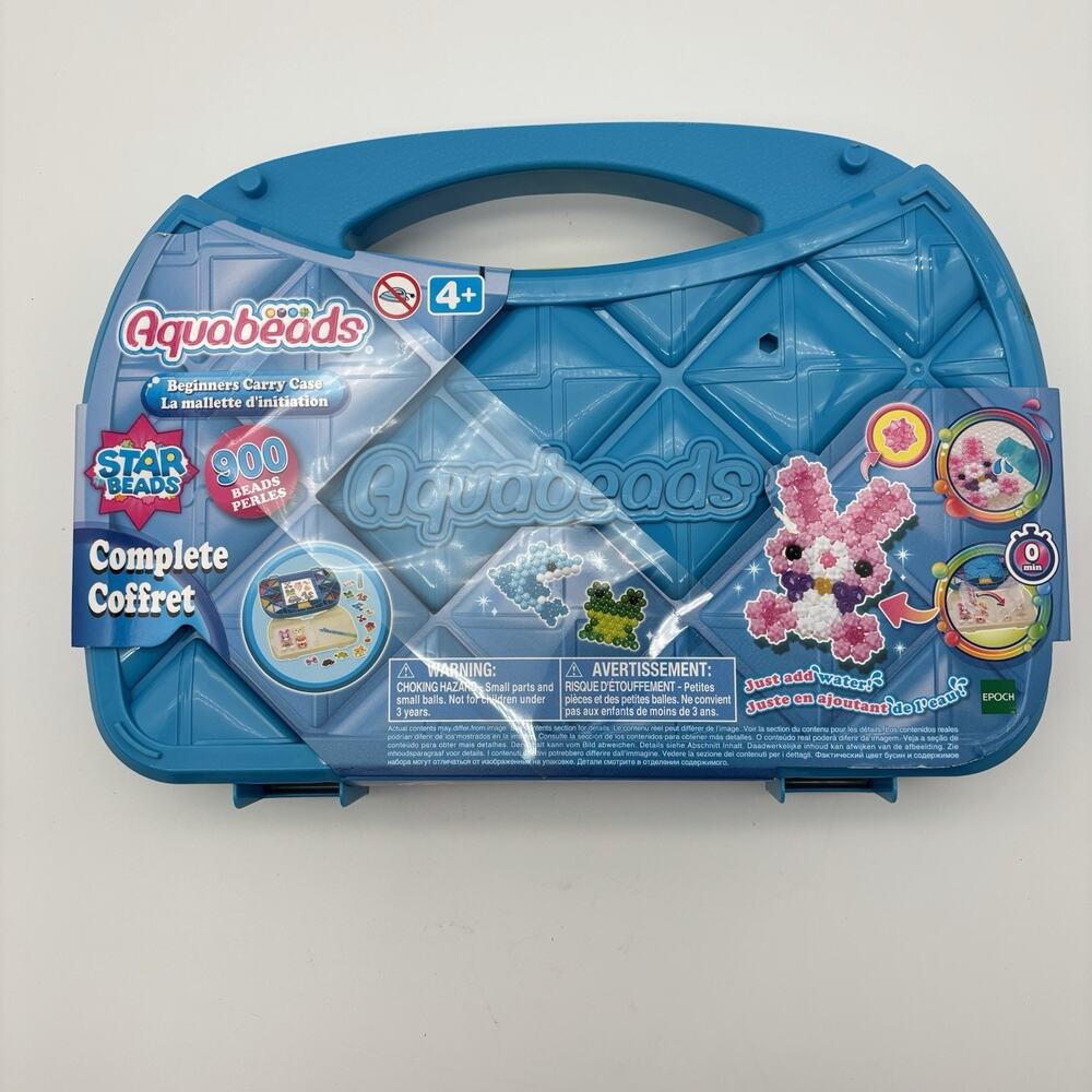 NEW Aquabeads Beginners Carry Case Craft Set Star Beads 900 Beads. Sealed. - Picture 12 of 12